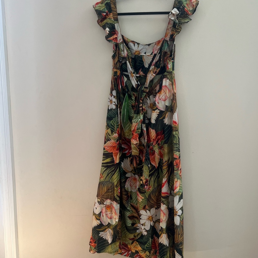FARM Rio Green Tropical Floral Maxi Dress - Picture 11 of 16